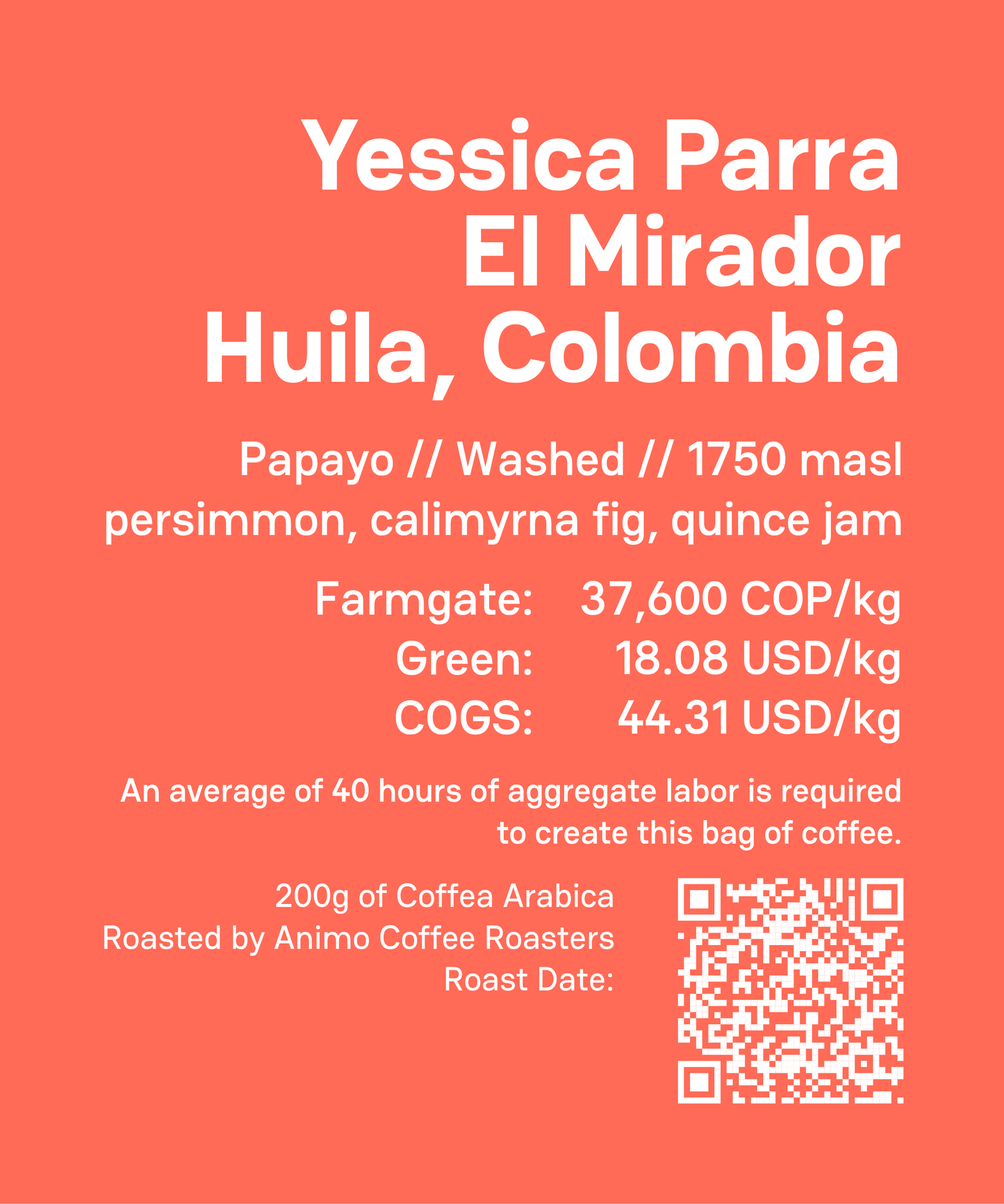 Yessica Parra Papayo Washed | 200g